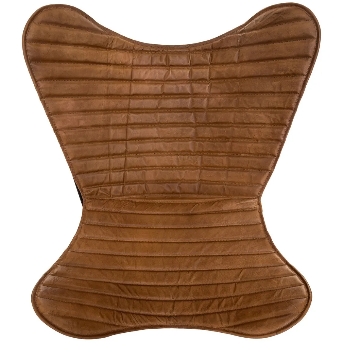 Capa para poltrona DARIO castanho em couro 91x74x77cm