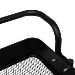 Carrinho de apoio BLACK EDITION preto em metal 86x36,5x45cm