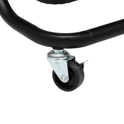Carrinho de apoio BLACK EDITION preto em metal 86x36,5x45cm