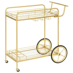 Carrinho de apoio dourado em metal DOLCE RIVIERA