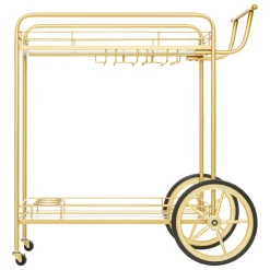 Carrinho de apoio dourado em metal DOLCE RIVIERA