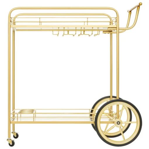 Carrinho de apoio dourado em metal DOLCE RIVIERA