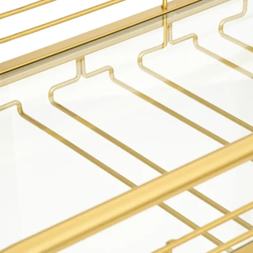 Carrinho de apoio dourado em metal DOLCE RIVIERA