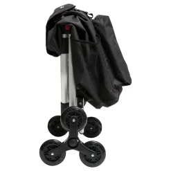 Carrinho de compras dobrável preto