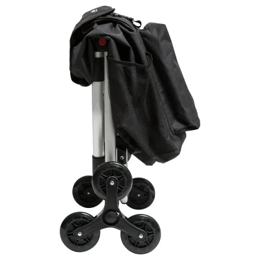 Carrinho de compras dobrável preto