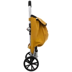 Carrinho de compras dobrável amarelo