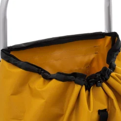Carrinho de compras dobrável amarelo