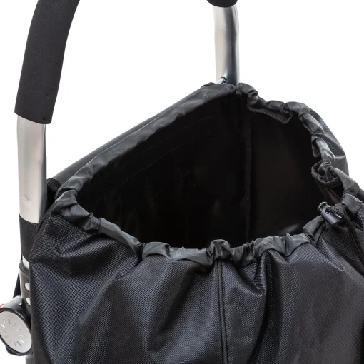 Carrinho de compras dobrável preto