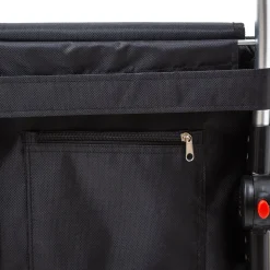Carrinho de compras dobrável preto
