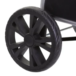 Carrinho de compras dobrável preto