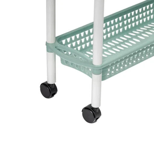 Carro de cozinha ALTHEA azul com 3 cestos