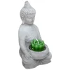 Castiçal buda em cimento com vela
