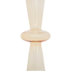 Castiçal BULLES amarelo em vidro 29,7cm