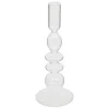 Castiçal BULLES transparente em vidro 22cm
