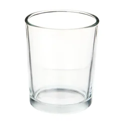 Castiçal de vidro transparente 7cm
