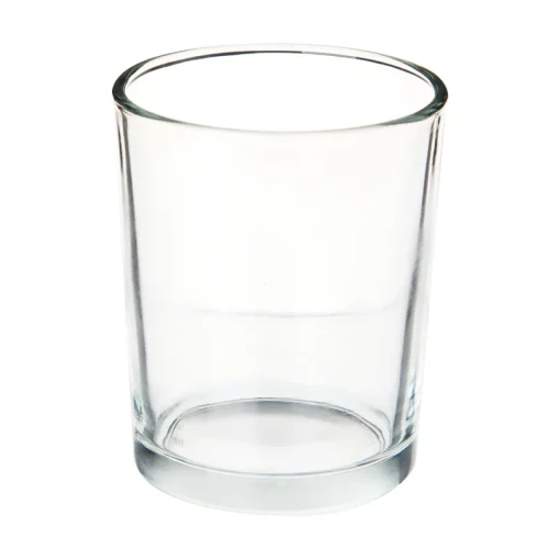 Castiçal de vidro transparente 7cm