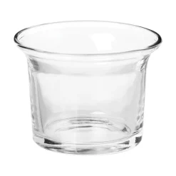 Castiçal de vidro transparente 4,6cm