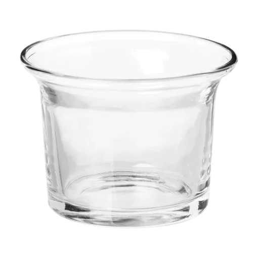 Castiçal de vidro transparente 4,6cm