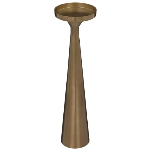 Castiçal dourado em metal 41cm