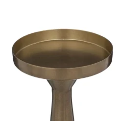 Castiçal dourado em metal 41cm