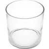 Castiçal em vidro transparente