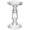 Castiçal em vidro transparente 19cm