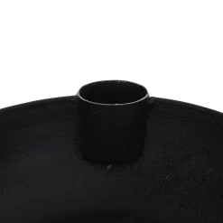Castiçal JIL preto em metal para 3 velas
