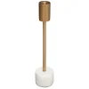 Castiçal SUITE dourado com base em mármore branco