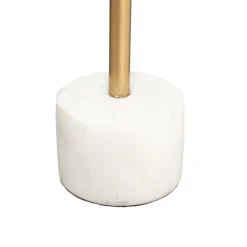 Castiçal SUITE dourado com base em mármore branco