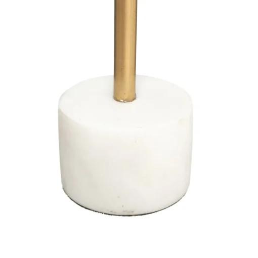 Castiçal SUITE dourado com base em mármore branco