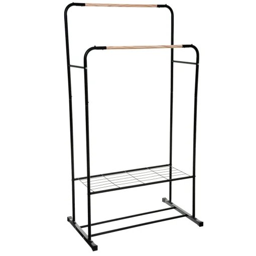 Cavalete duplo ARTEMIS preto em metal 150cm