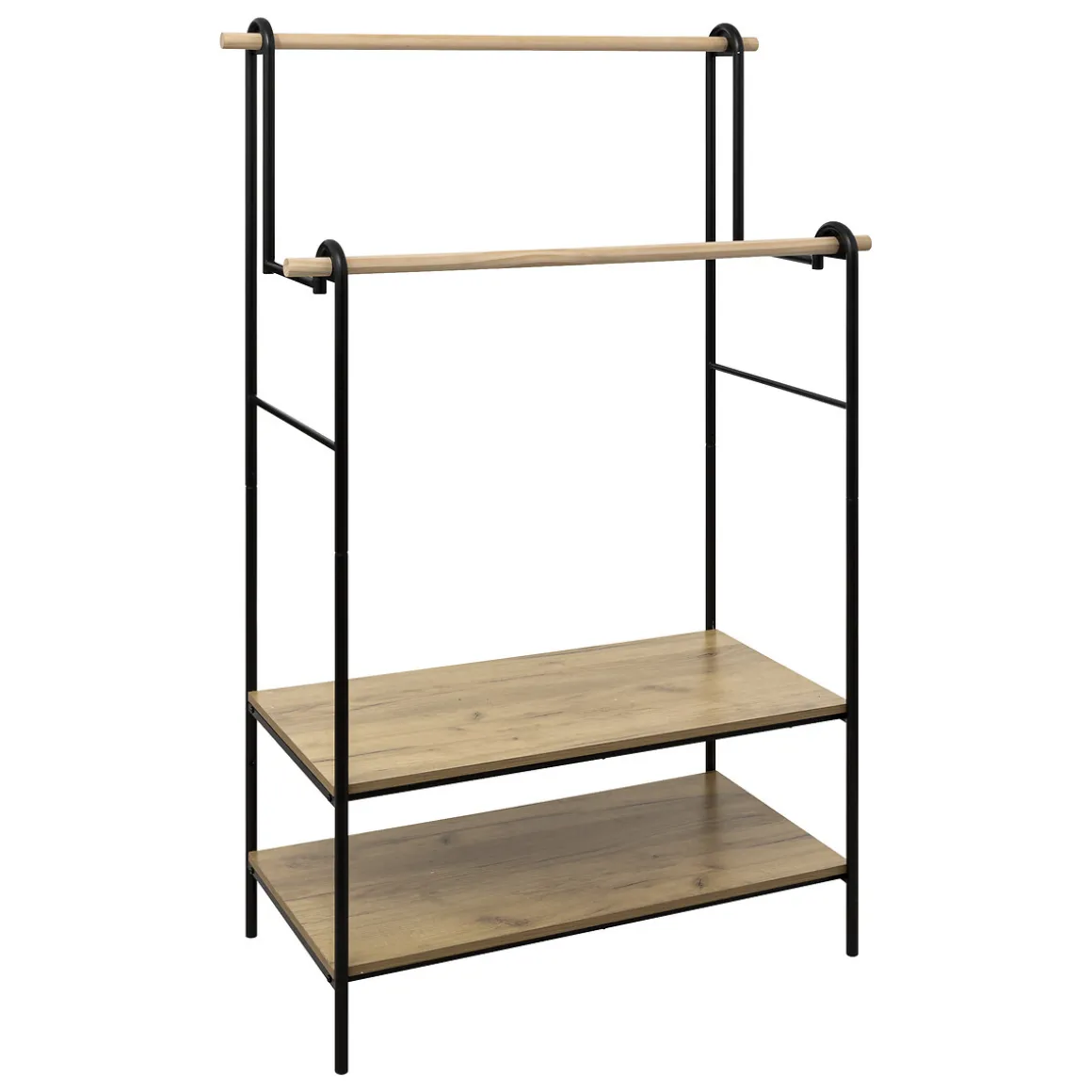 Cavalete duplo JANO com 2 prateleiras em mdf