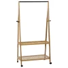 Cavalete simples em bambu com rodas
