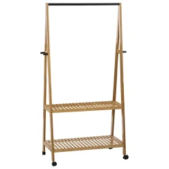 Cavalete simples em bambu com rodas