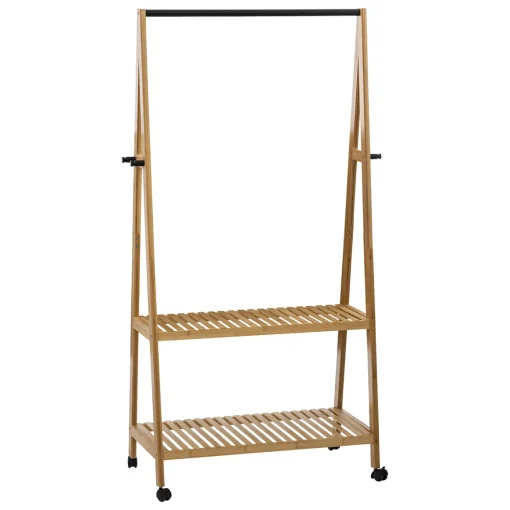 Cavalete simples em bambu com rodas