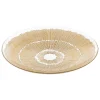 Centro de mesa em vidro dourado DJINA 40cm