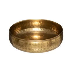 Centro de mesa OASIS dourado martelado 20cm