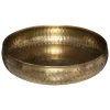 Centro de mesa OASIS dourado martelado 30,5cm