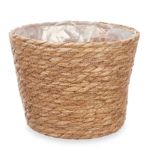Cesto bege em ráfia 18cm