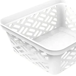 Cesto de arrumação branco alto pequeno