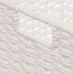 Cesto de arrumação COSTA branco 18x28cm