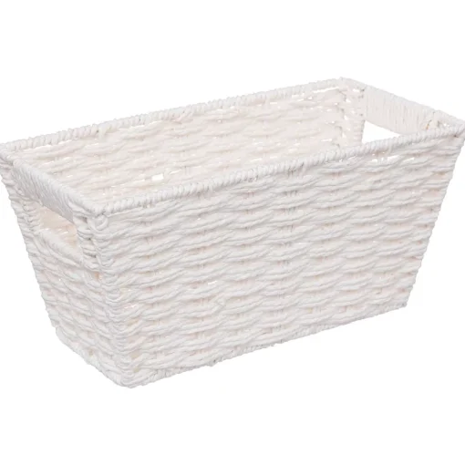 Cesto de arrumação COSTA branco 15x31cm