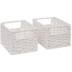 Cesto de arrumação COSTA branco 12x16cm