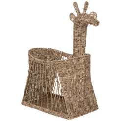 Cesto de arrumação girafa bege