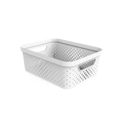 Cesto de arrumação PIXEL branco 11l