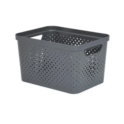 Cesto de arrumação PIXEL cinza 16l