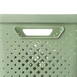 Cesto de arrumação PIXEL verde 16l