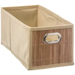 Cesto de arrumação wc em bambu