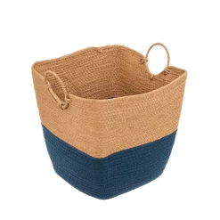 Cesto de arrumação wc SOLAR azul petróleo 25cm