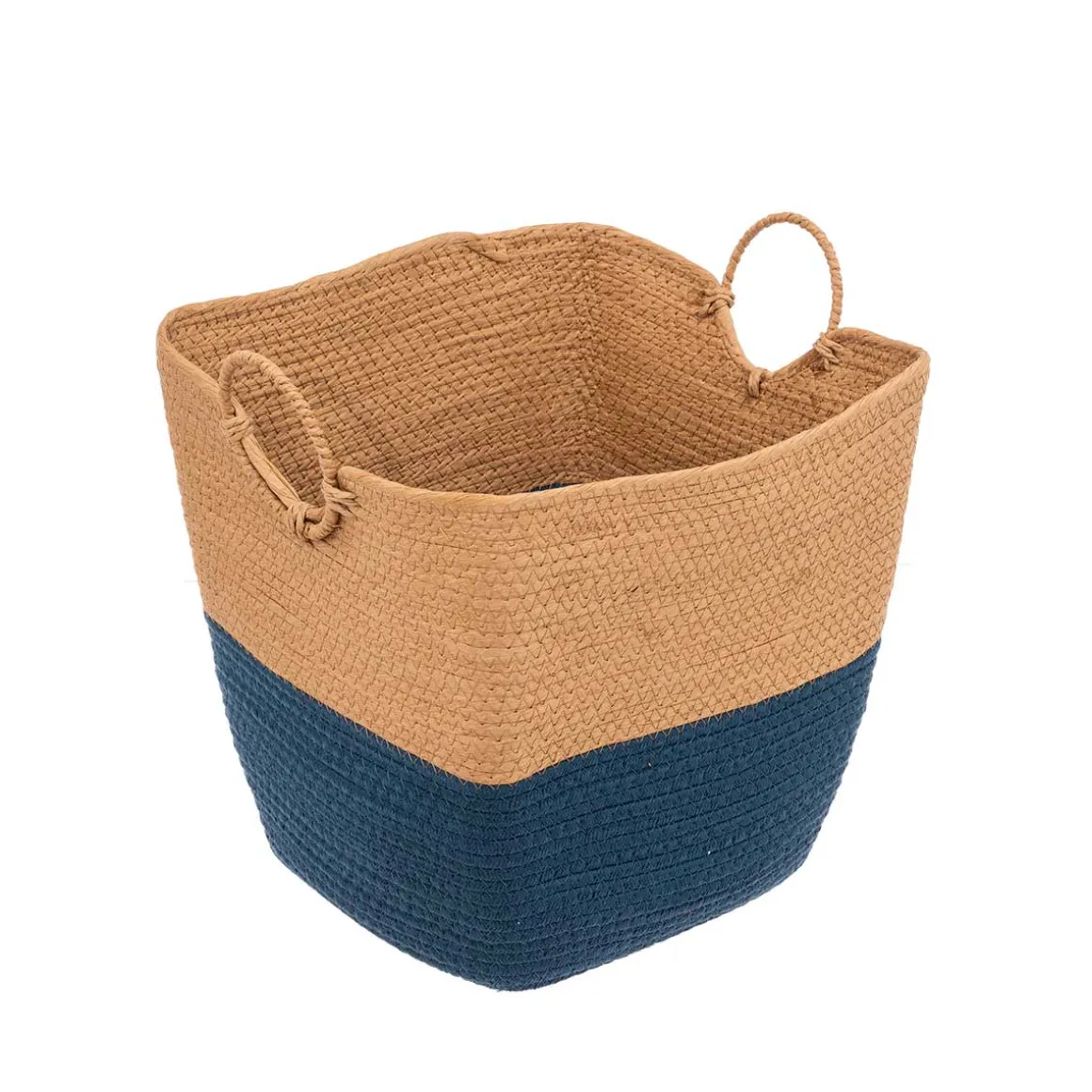 Cesto de arrumação wc SOLAR azul petróleo 25cm